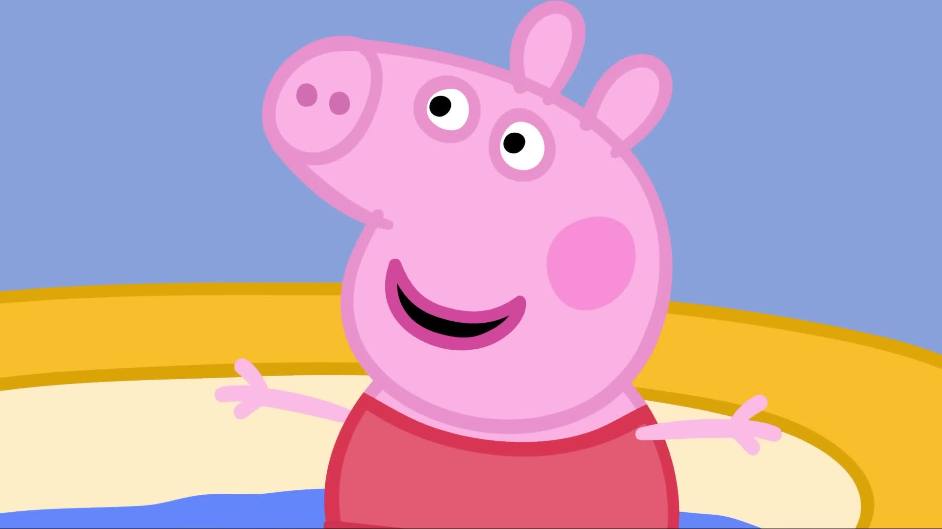 پوستر برخورد آبی بزرگ 💦☀️ قسمت‌های کامل پپا پیگ 2 ساعت انیمیشن...