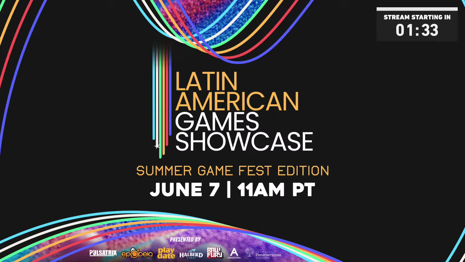 پوستر نمایشگاه بازی‌های لاتین آمریکایی نسخه تابستانی