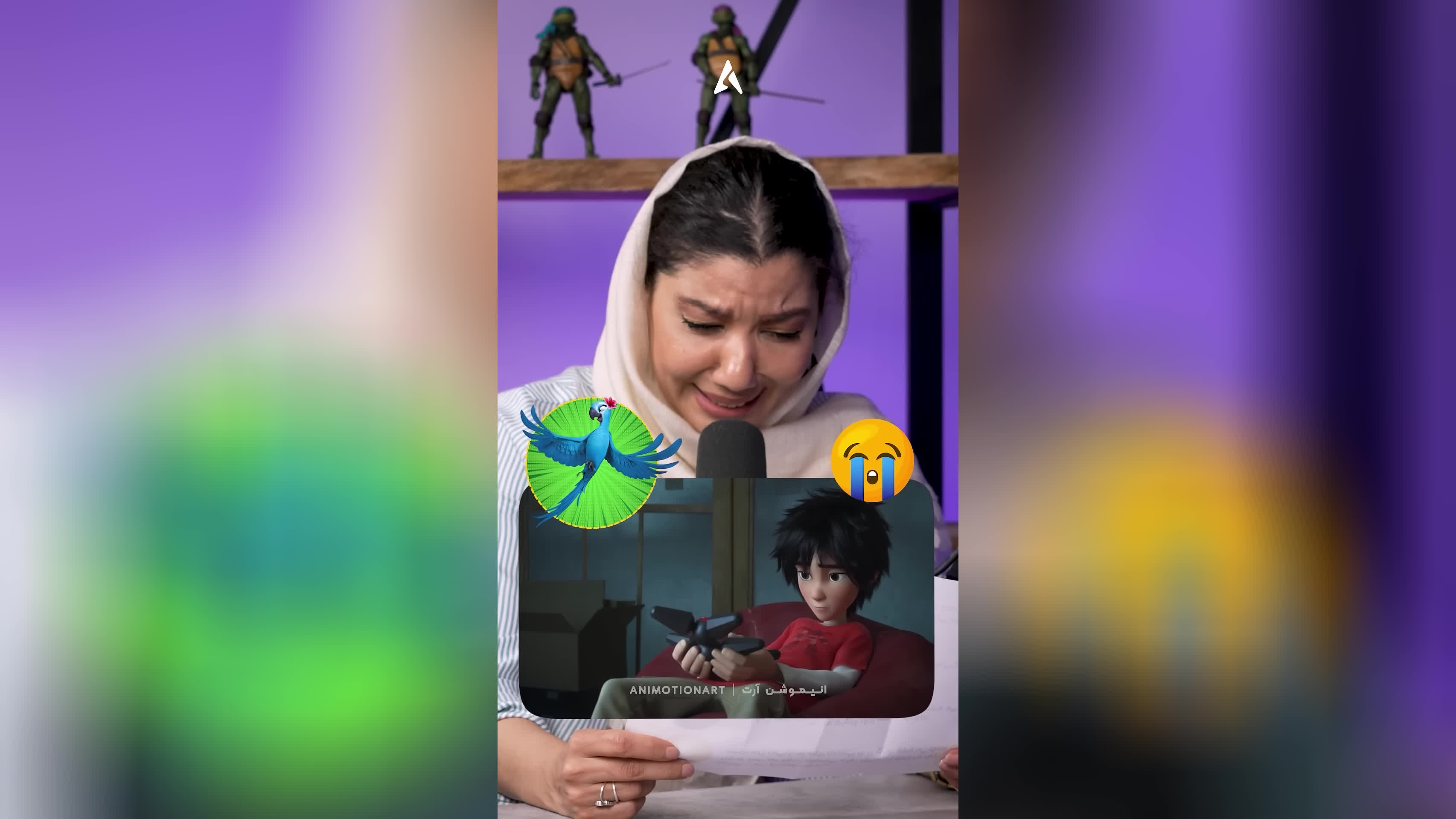 پوستر چقدر خفن با احساسات مختلف دوبله کرد 🔥 چالش دوبله با تکتم...