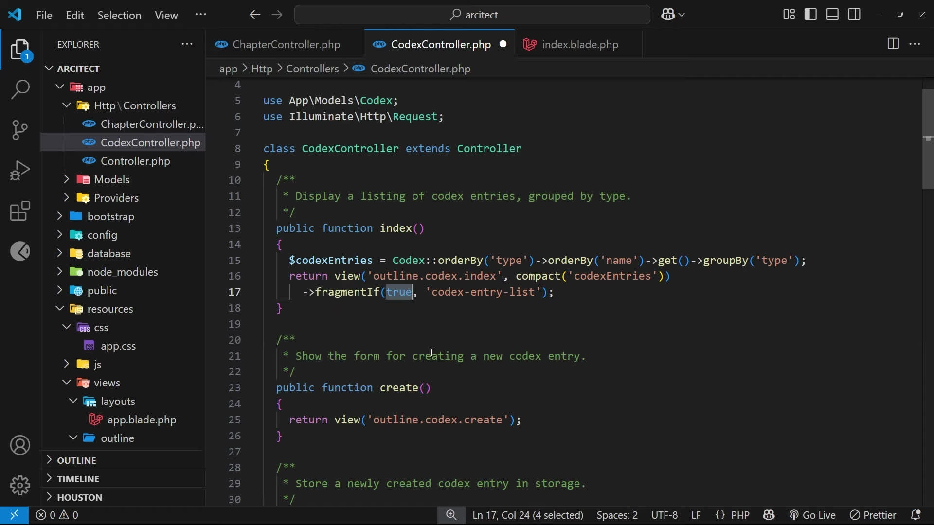 پوستر آموزش لاراول با HTMX - فرگمنت‌های لاراول
