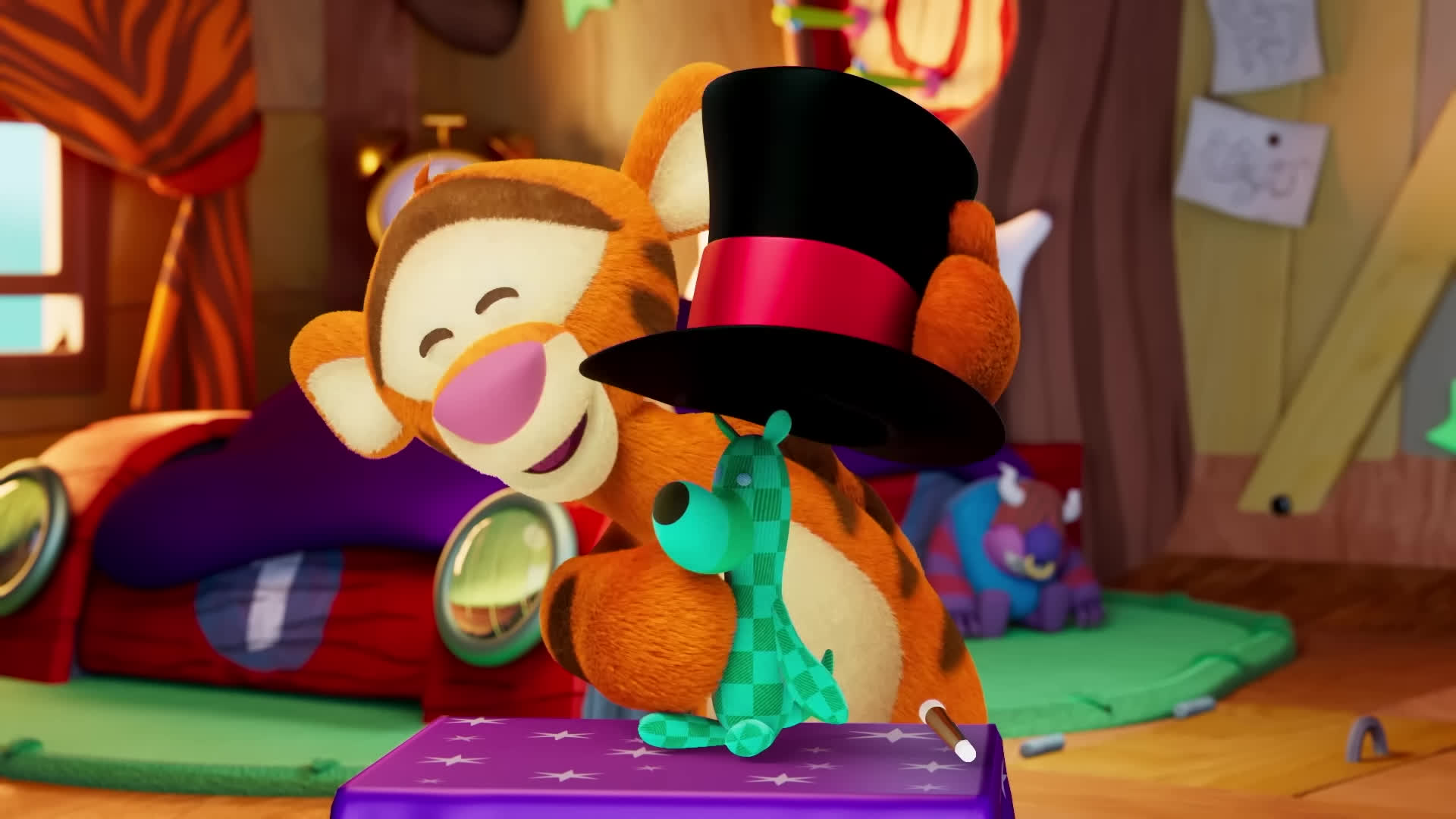 پوستر طیگر جادوگر یک نمایش جادویی بی‌نظیر را ارائه می‌دهد! 🎩✨ من...