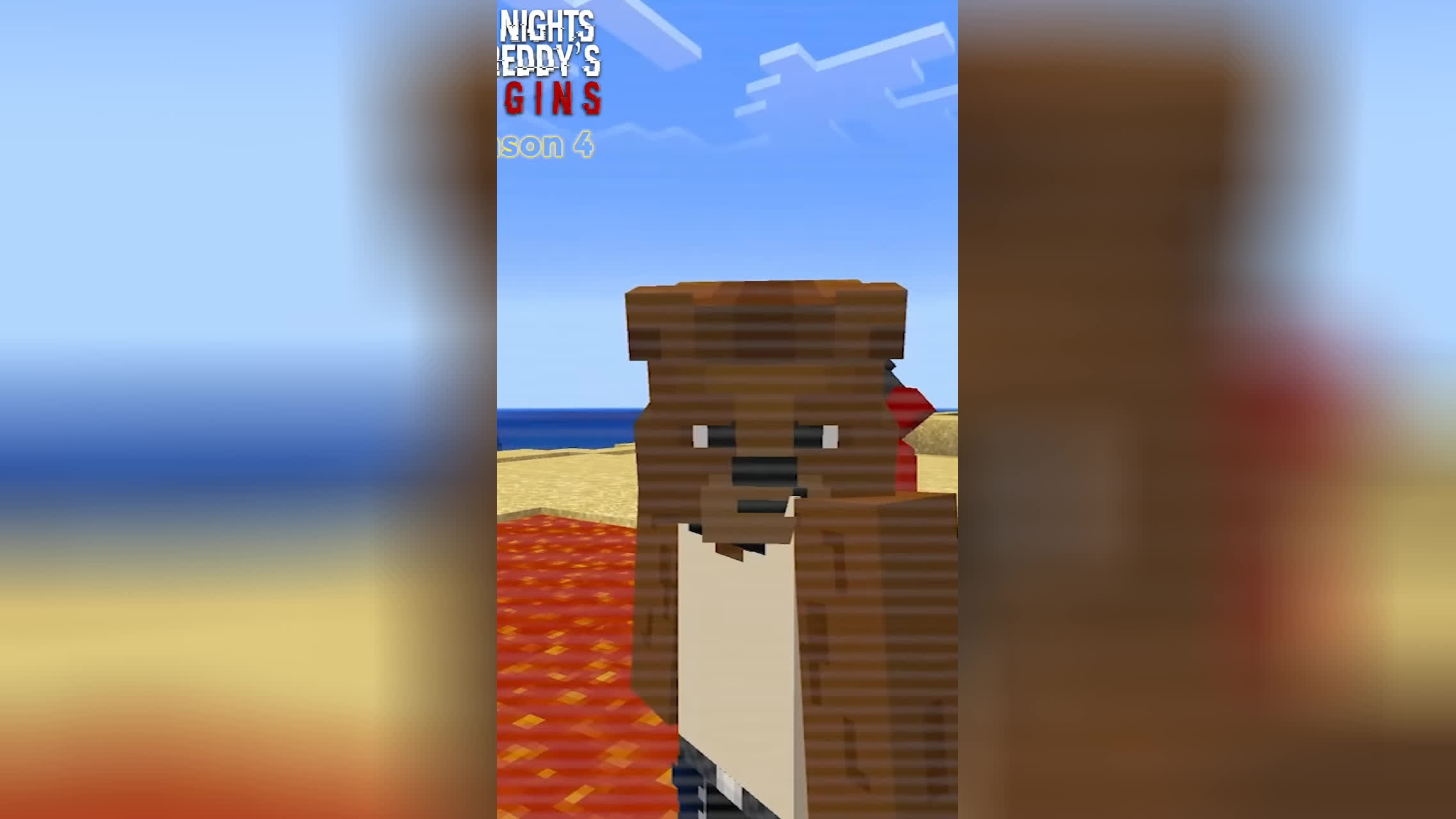 پوستر نمایش اکور پکور و پیشول - FNAF Origins S4 EP6 minecraft fnaf