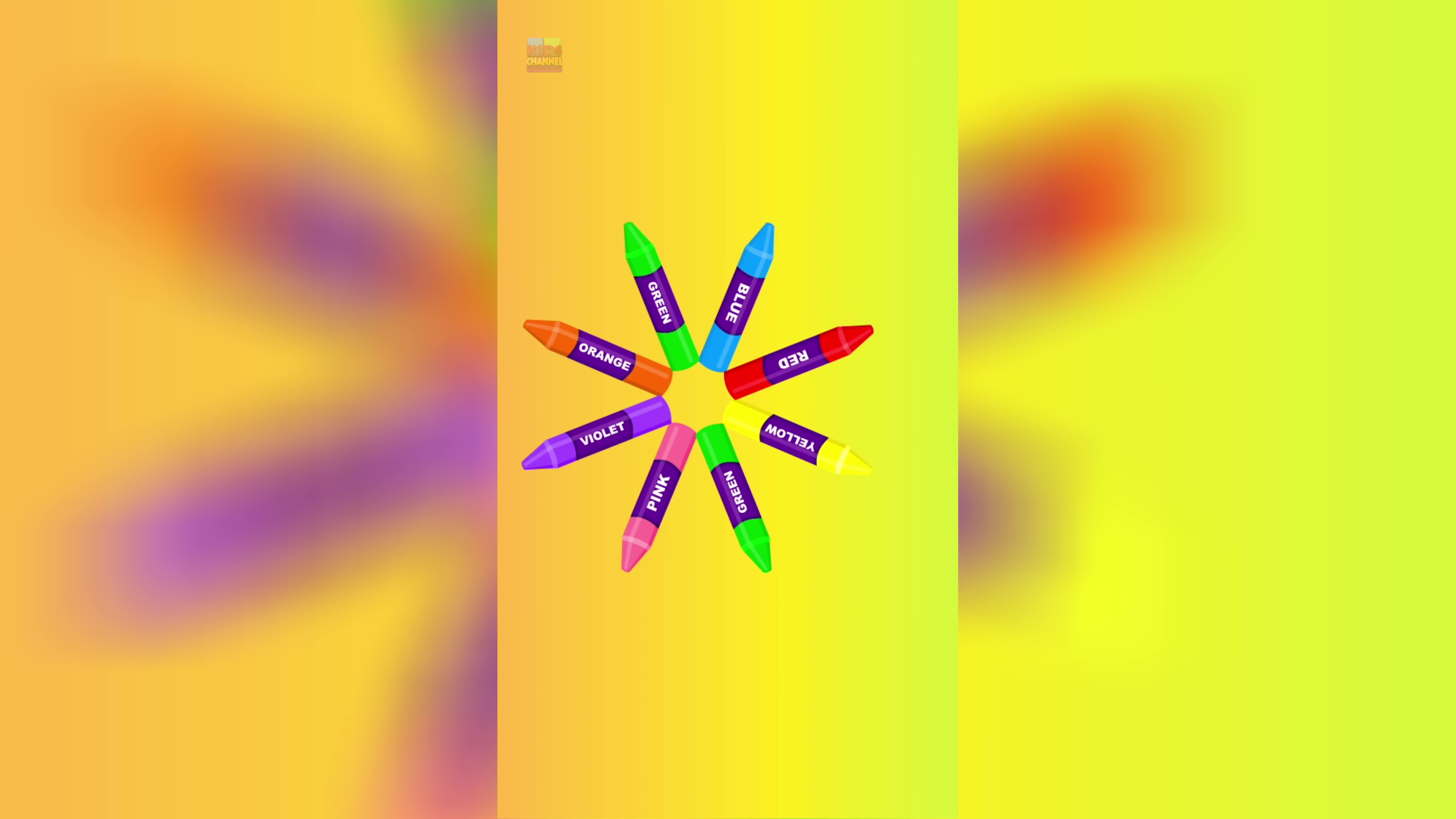 پوستر آموزش رنگ‌های مداد مد کودکان ویروسی کاوش انیمیشن آموزشی