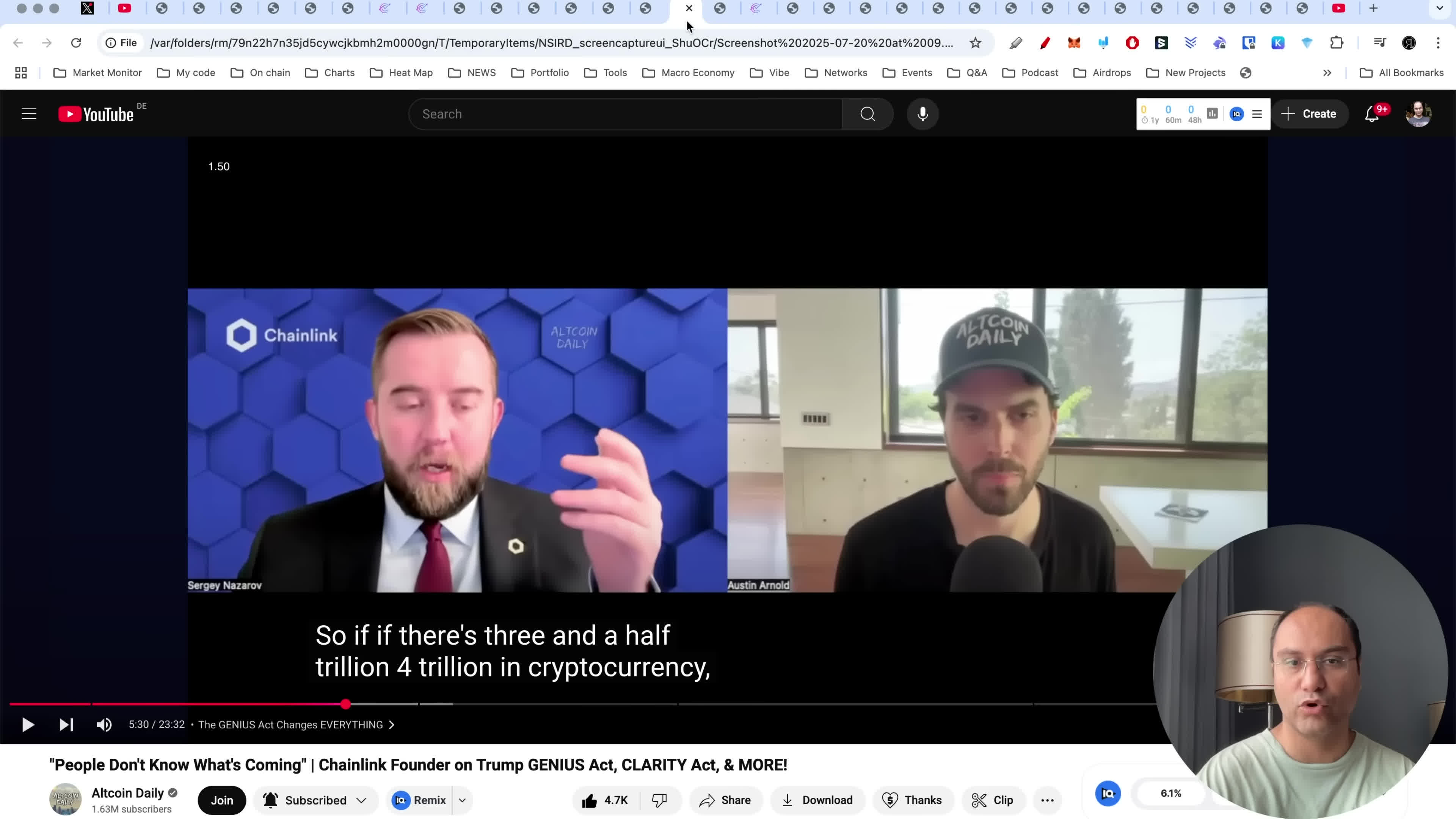 پوستر آینده رمزارزها از نگاه مدیرعامل چین لینک سرگی نازاروف