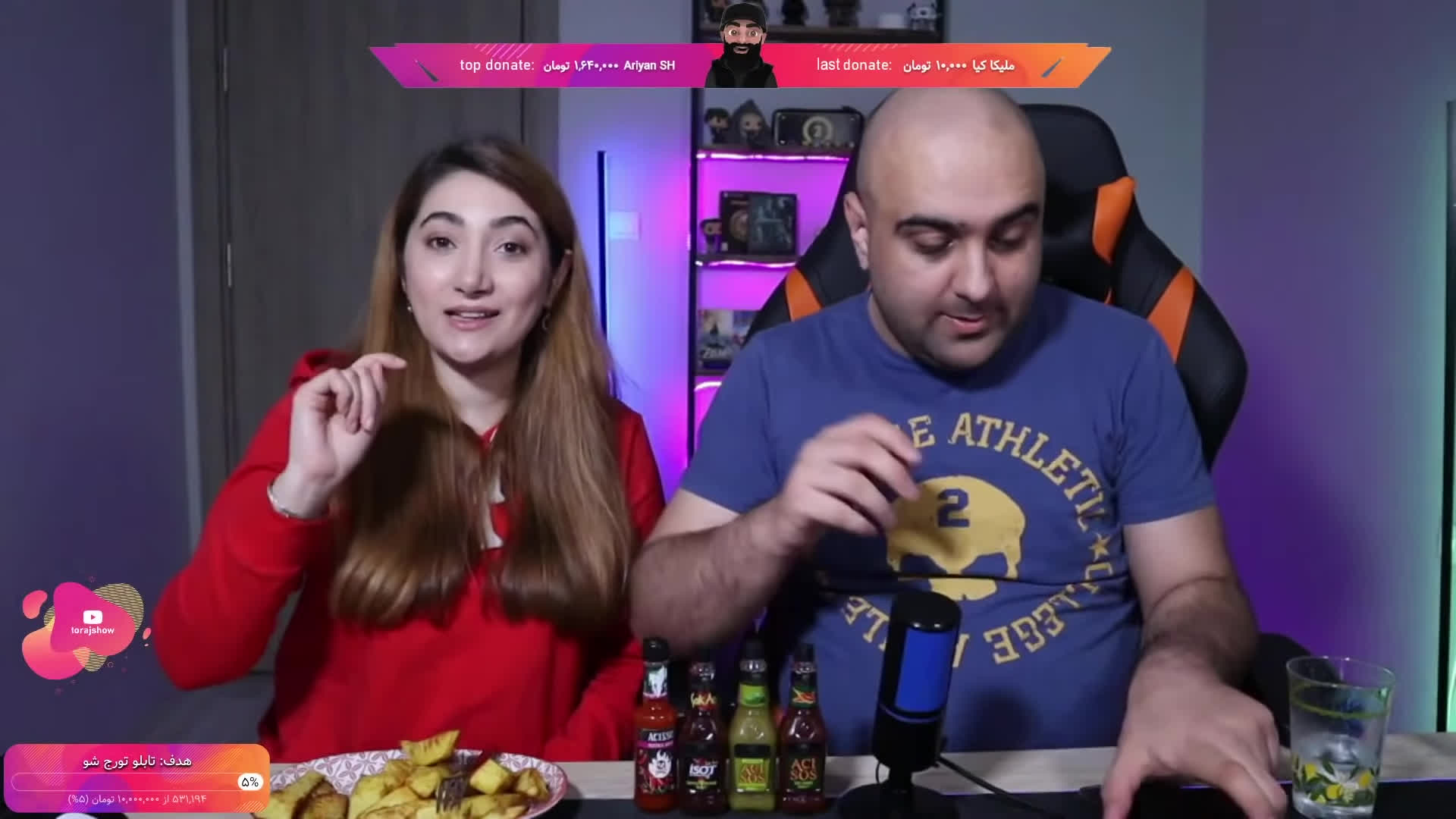 چالش 5 ثانیه با مجازات 😎😮 سیبزمینی اتشین
