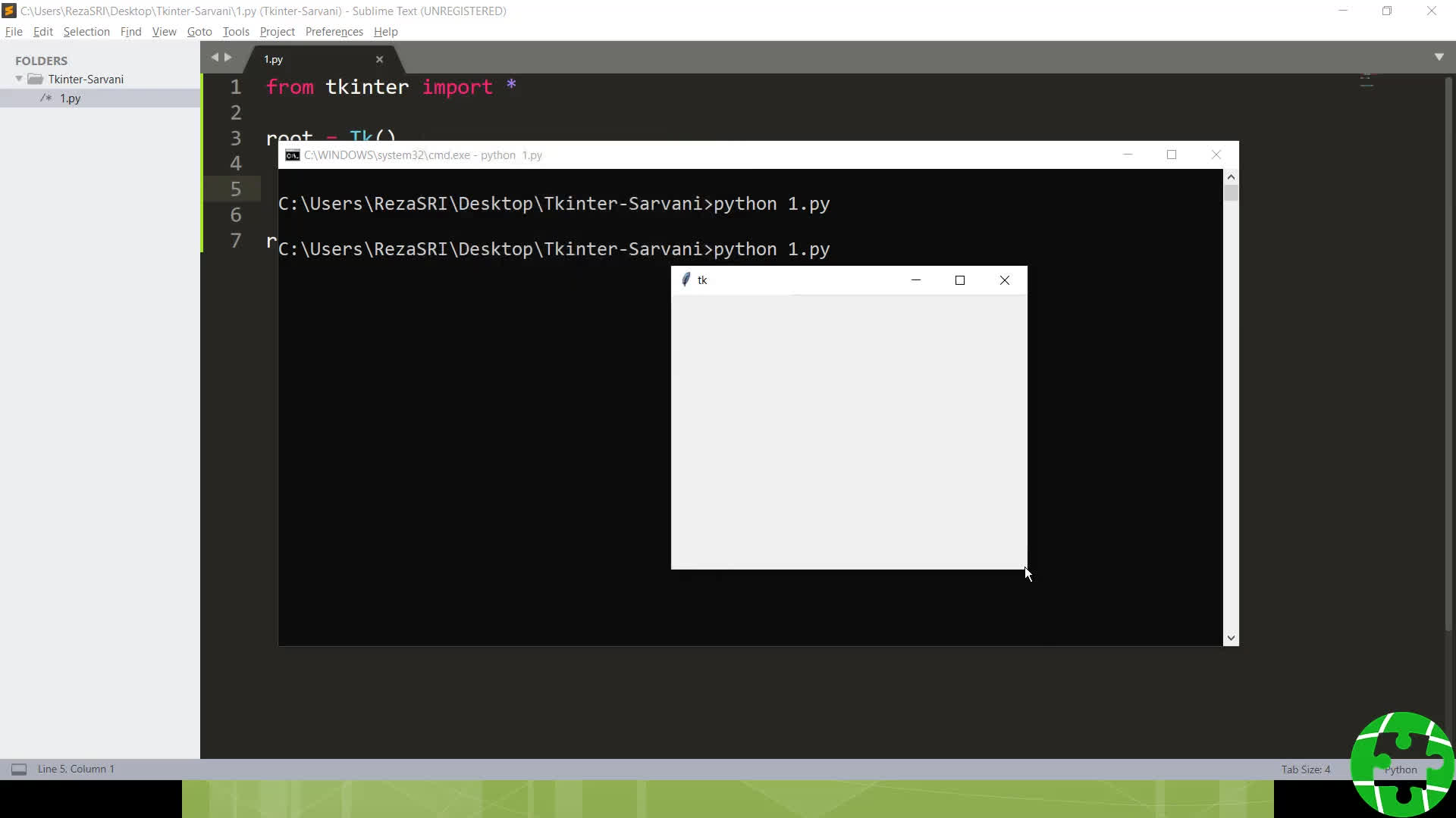 پوستر آموزش ساخت رابط کاربری گرافیکی در پایتون - قسمت 2