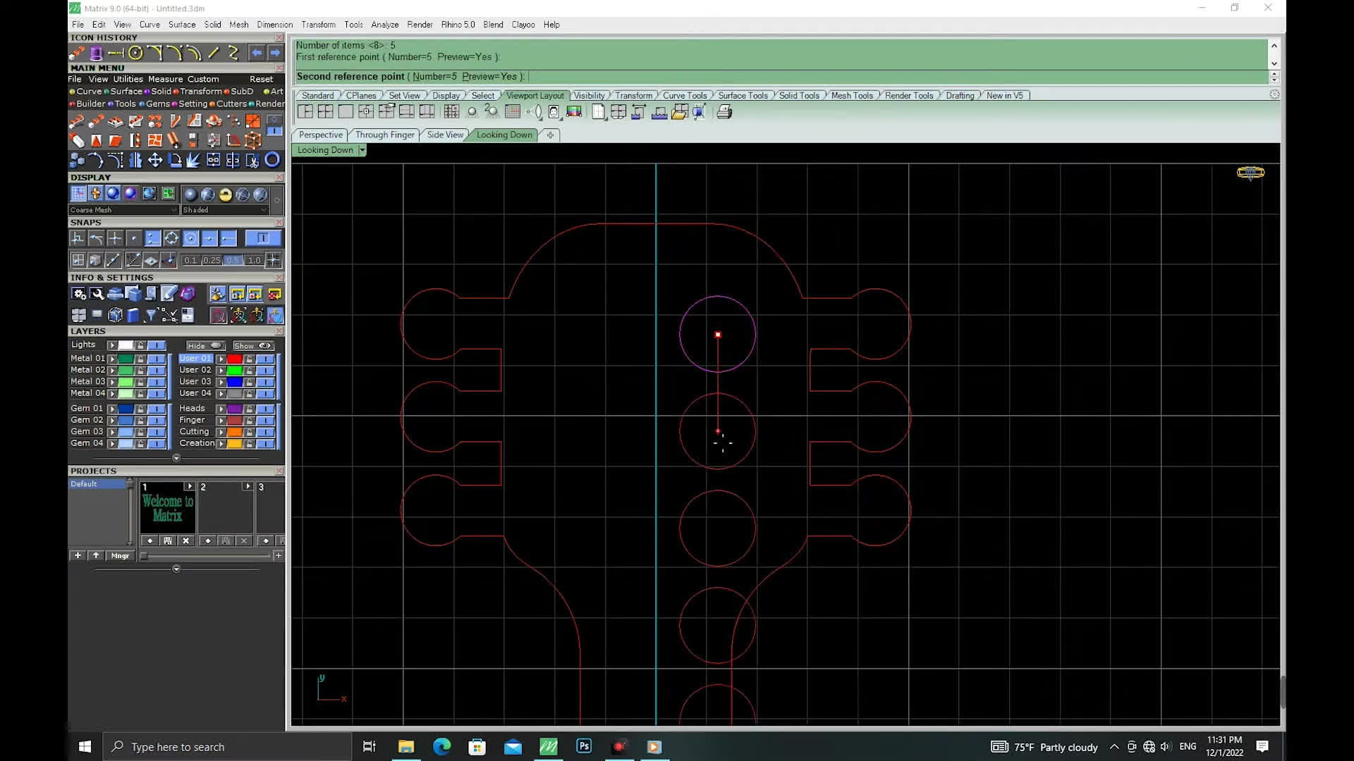 طراحی طلا و جواهر با نرم‌افزار ماتریکس 9