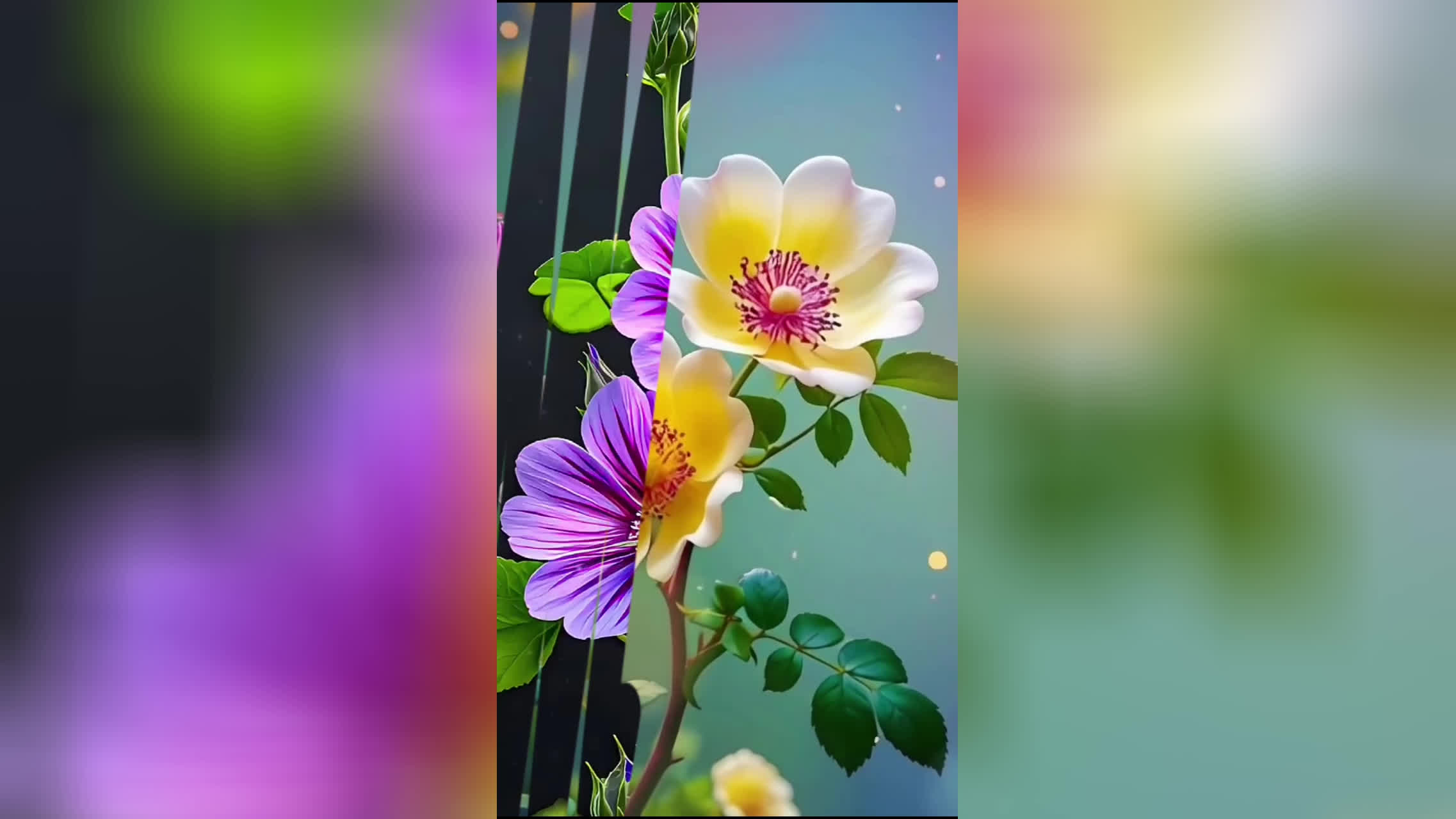 پوستر گل و سراسر زیبایی خیره کننده اش.