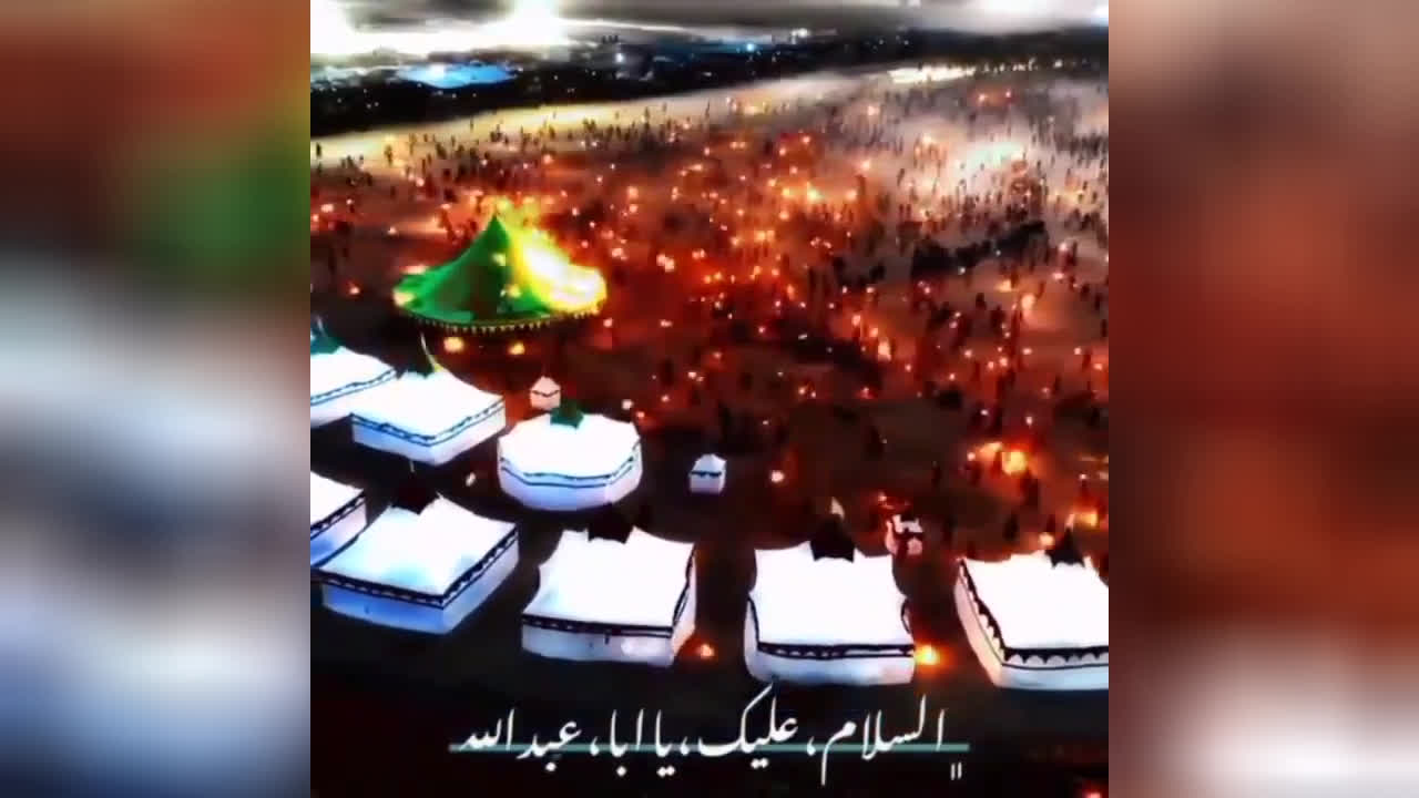 پوستر لحظه به آتش کشیدن خیمه ها عصر عاشورا تعزیه